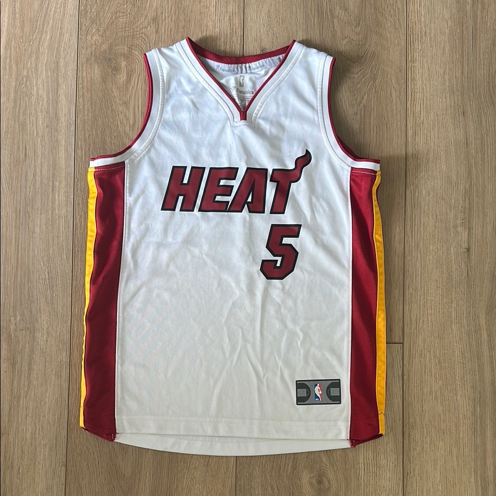 NBA - Fanatics Miami Heat Small, White and Red Basketball Jersey
